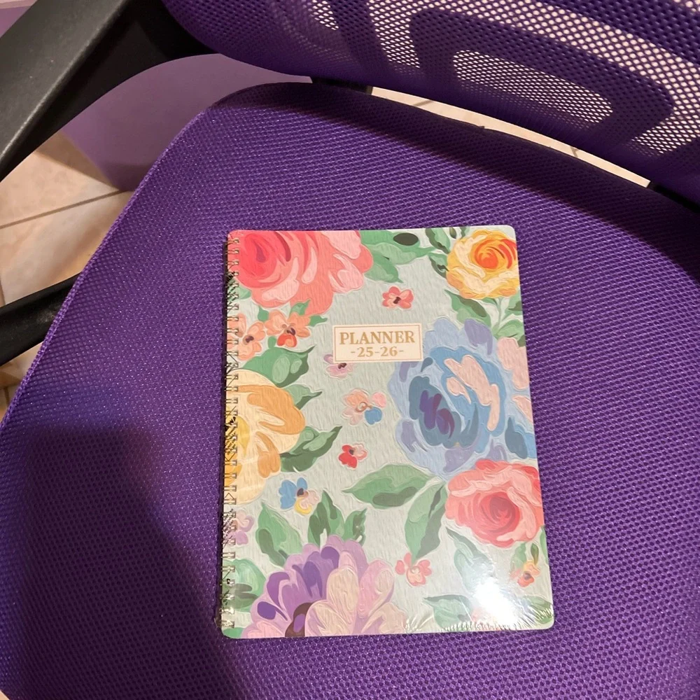 Floral Planner with Colorful Design
